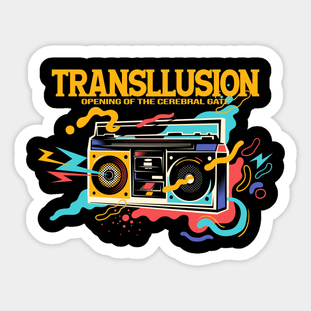 Transllusion Opening of the Cerebral Gate Sticker by silvia_art